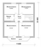 Проект дома C-254. Дом с эркером и мансардой C-254 - фото 36941