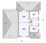 Проект дома C-253. Дом с мансардой и верандой C-253 - фото 37004