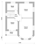 Проект дома B-284. Красивый двухэтажный дом B-284 - фото 37027