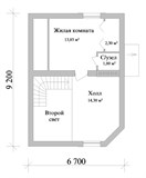 Проект дома B-276. Дом из кирпича с мансардой B-276 - фото 37123