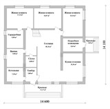 Проект дома F-079. Квадратный дом с мансардой F-079 - фото 37176
