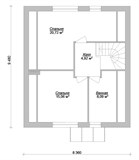 Проект дома B-266. Простой дом с мансардой B-266 - фото 37261