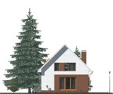 Проект дома B-266. Простой дом с мансардой B-266 - фото 37268