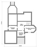 Проект дома F-076. Дом из кирпича с цокольным этажом F-076 - фото 37302