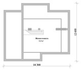 Проект дома C-241. Дом с мансардой 4 спальни C-241 - фото 37346