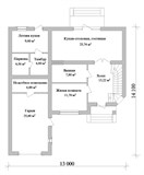 Проект дома C-240. Дом с сауной двухэтажный C-240 - фото 37355