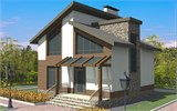Проект дома B-265. Дом из газобетона с балконом B-265 - фото 37367