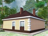 Проект дома B-263. Недорогой дом из кирпича B-263 - фото 37389