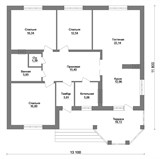 Проект дома B-260. Кирпичный дом B-260 - фото 37395