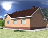 Проект дома B-260. Кирпичный дом B-260 - фото 37397