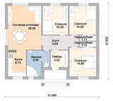 Проект дома B-252. Красивый дом до 150 м B-252 - фото 37512