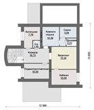 Проект дома E-051. Дом с цокольным этажом и мансардой E-051 - фото 37520