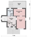 Проект дома E-051. Дом с цокольным этажом и мансардой E-051 - фото 37521