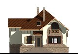 Проект дома E-051. Дом с цокольным этажом и мансардой E-051 - фото 37527
