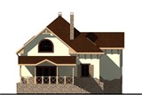 Проект дома E-051. Дом с цокольным этажом и мансардой E-051 - фото 37529