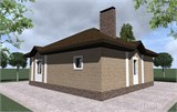 Проект дома A-076. Дом до 100 кв м A-076 - фото 37577