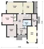 Проект дома F-071. Большой дом F-071 - фото 37595