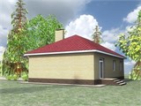 Проект дома A-074. Простой дом до 100 м2 A-074 - фото 37648