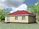 Проект дома A-074. Простой дом до 100 м2 A-074 - фото 37649