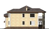 Проект дома F-070. Двухэтажный дом с балконом и гаражом F-070 - фото 37661
