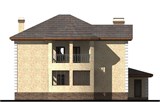 Проект дома F-070. Двухэтажный дом с балконом и гаражом F-070 - фото 37662