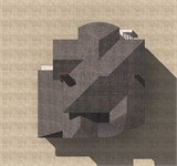 Проект дома F-070. Двухэтажный дом с балконом и гаражом F-070 - фото 37664