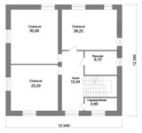 Проект дома F-069. Большой дом из газобетона F-069 - фото 37667