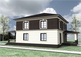 Проект дома F-069. Большой дом из газобетона F-069 - фото 37669