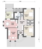 Проект дома B-237. Дом на склоне с террасой B-237 - фото 37697