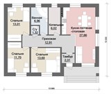 Проект дома A-070. Дом 1 этаж до 100 м A-070 - фото 37731