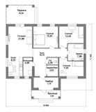 Проект дома B-231. Дом 3 спальни 1 этаж B-231 - фото 37785