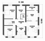 Проект дома C-215. Дом из газосиликатных блоков 200 кв C-215 - фото 37990