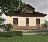 Проект дома C-215. Дом из газосиликатных блоков 200 кв C-215 - фото 37992