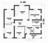 Проект дома B-195. Дом 14 на 13 м B-195 - фото 38075