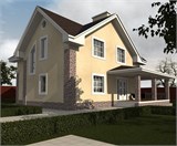 Проект дома D-088. Дом из блоков с мансардой D-088 - фото 38130