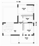 Проект дома D-083. Дом с плоской крышей двухэтажный D-083 - фото 38166