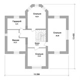 Проект дома C-133. Дом с эркером 200 м2 C-133 - фото 38243