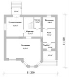 Проект дома C-115. Двухэтажный дом с эркером C-115 - фото 38261