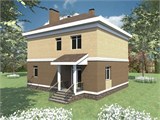 Проект дома C-115. Двухэтажный дом с эркером C-115 - фото 38263
