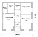 Проект дома A-029. Маленький дом из газобетона A-029 - фото 38280