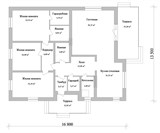 Проект дома D-041. Одноэтажный дом с тремя спальнями D-041 - фото 38284