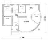 Проект дома C-101. Дом с четырьмя спальнями C-101 - фото 38301