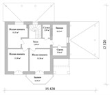Проект дома C-098. Дом с навесом и террасой C-098 - фото 38306