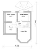 Проект дома B-093. Дом со вторым светом и террасой B-093 - фото 38320