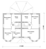 Проект дома E-025. Двухэтажный дом на две семьи E-025 - фото 38351