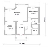 Проект дома C-068. Дом с библиотекой C-068 - фото 38382