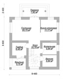 Проект дома B-034. Узкий дом с террасой B-034 - фото 38411