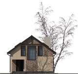 Проект дома B-034. Узкий дом с террасой B-034 - фото 38417