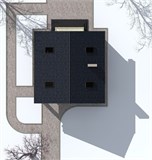 Проект дома B-034. Узкий дом с террасой B-034 - фото 38421