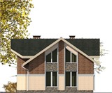 Проект дома B-033. Узкий дом 150 кв B-033 - фото 38431